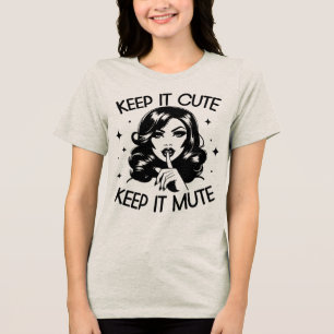 Retro 1950er Jahre Glamour-Girl Lustige sarkastisc Tri-Blend Shirt