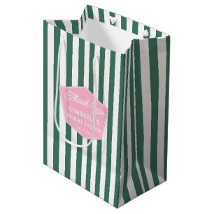 Retro 1950er Jahre Rosa und Grüne Beverly Hills Pa Mittlere Geschenktüte