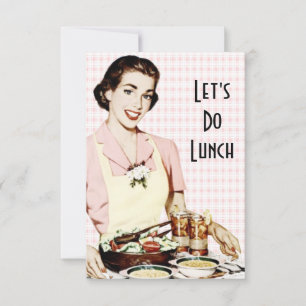 Retro 1950er Luncheon V2 Einladung