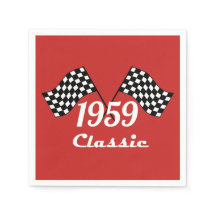Retro 1959 Klassische Schwarz/Weiß-Schachtel