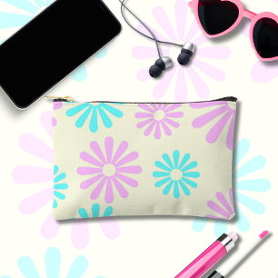 Retro 1960er 1970er Flower Power Zubehörtasche