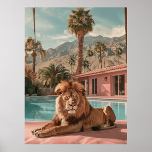 Retro-1960er-Jahre-Palm-Desert-Kalifornien-Plakat  Poster