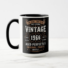 Retro 1966 Birthday The Man The Legend 60th Bday   Tasse