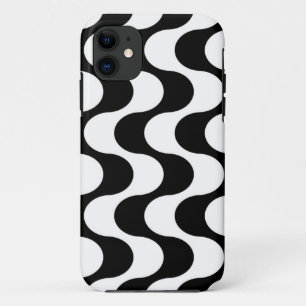 Retro 1970er Jahre Design Wavy Op-Art Stripe Muste Case-Mate iPhone Hülle