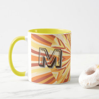 Retro 1970er Jahre Good Vibes Custom Name Tasse -