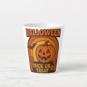 Retro 1970er Jahre Trick or Treat Halloween Milchtasse