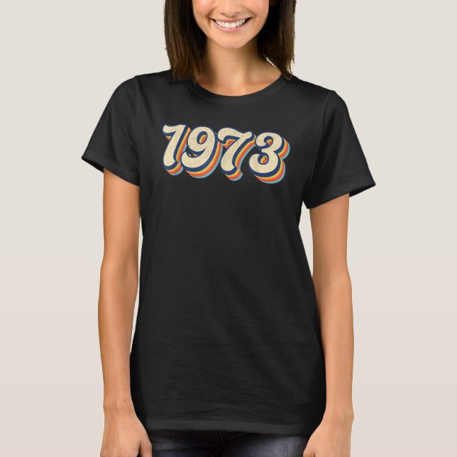 Retro 1973 Roe / Wade Pro Choice Frauenfeindlichke T-Shirt (Vorderseite)
