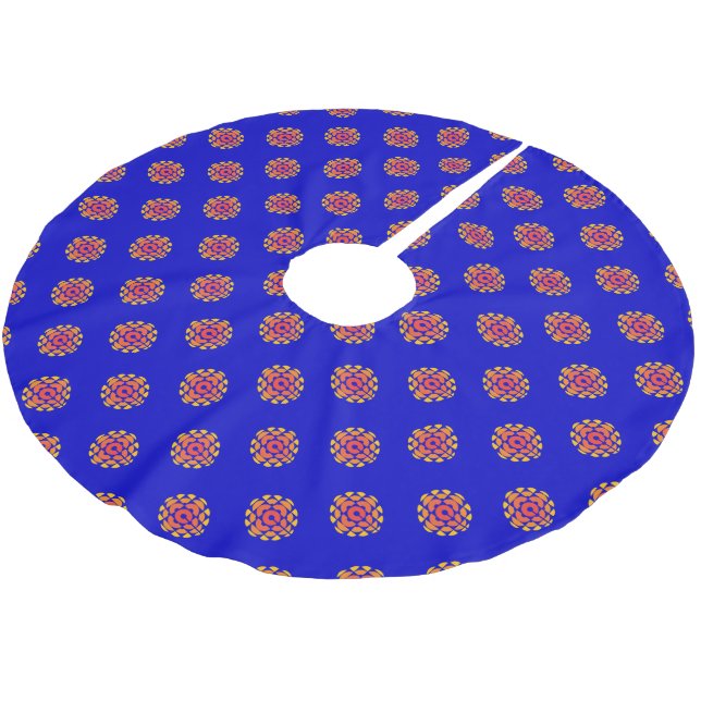 Retro 1974-1986 polyester weihnachtsbaumdecke (Schrägansicht)