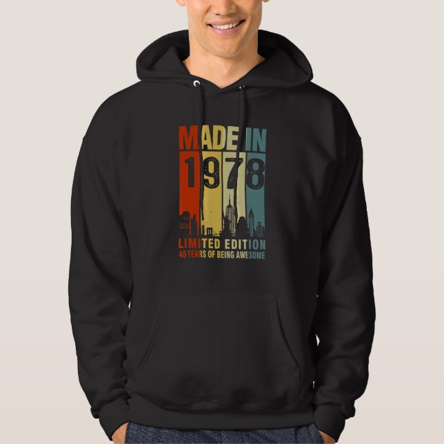 Retro 1978, 45 Jahre Phantastisch Hoodie (Vorderseite)