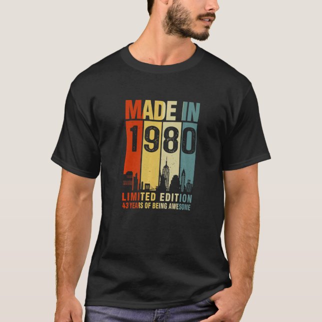 Retro 1980, 43 Jahre Phantastisch T-Shirt (Vorderseite)