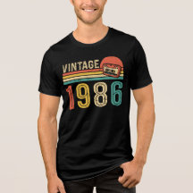 Retro 1986 Birthday Vintage Cassette Tape 40th  
