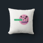 Retro 1990 Birthday Gift Kissen<br><div class="desc">Flash back to the 90s with this vibrant Vaporwave-inspired shark design. Featuring a neon pink sun, tropical palm trees, and a pack of circling sharks, this "Vintage 1990" graphic is the ultimate throwback. Perfect for 1990 babies, shark lovers, or anyone who misses the bold colors and retro vibes of the...</div>