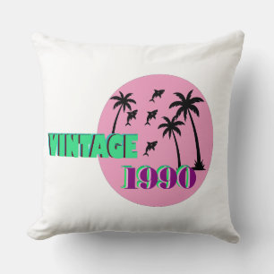Retro 1990 Geburtstagsgeschenk Kissen