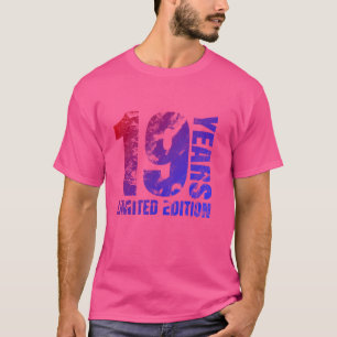 Retro 19 Jahre alt Geschenk 19 Geburtstagsgeschenk T-Shirt