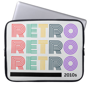 RETRO 2010s Notebook-Sieb - Emotionale Firewall Laptopschutzhülle