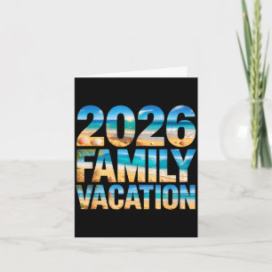 Retro 2026 Familienurlaub Cousin Kinder Reise Karte