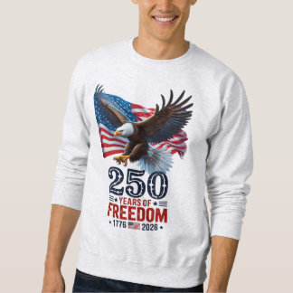 Retro 250 Jahre Freiheit USA Patriotisch 4. Juli Sweatshirt