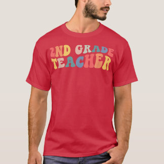 Retro 2. Klasse Lehrer Funny Second Grade Zurück z T-Shirt