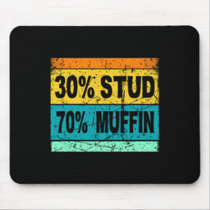 Retro 30 Stud 70 Muffin-Shirt Stud Muffin-Shirt Va Mousepad