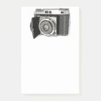 Retro 35 mm Filmkamera Fotograf Kunst Zeichnend Post-it Klebezettel