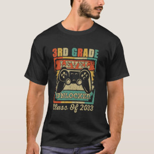 Retro 3. Klasse Entsperrklasse 2033 rückwärts T-Shirt