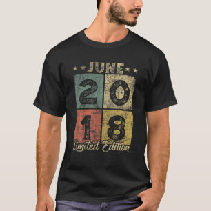 Retro 3D Geburtstag Phantastisch seit Juni 2018 3 T-Shirt