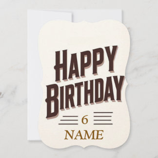 Retro 3D Typografie "Happy Birthday" - Minimalisti