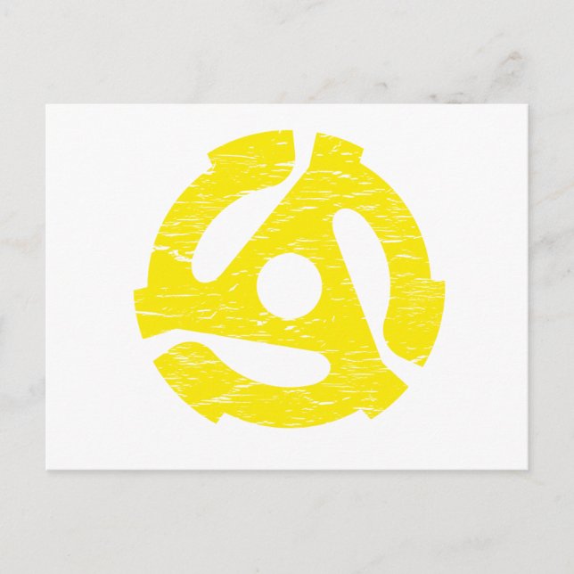 Retro 45 U/min Postkarte (Vorderseite)