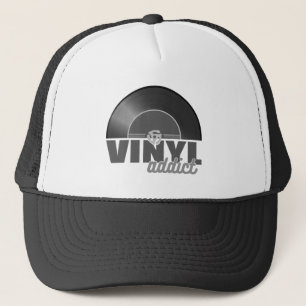 Retro 45 U/min Vinyl Addict Trucker Hat - Vintage Truckerkappe