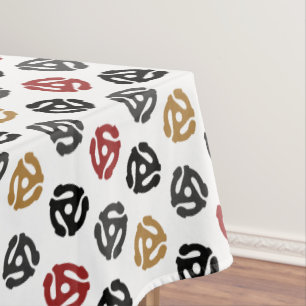 Retro 45 U/min Vinyl Record Adapter Tablecloth - V Tischdecke