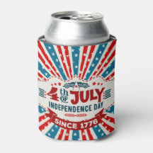 Retro 4. Juli Can Cooler