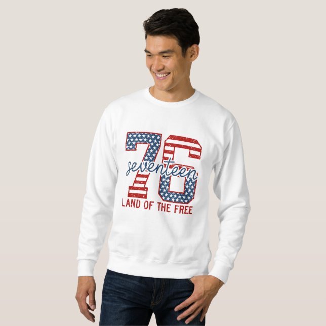 Retro 4. Juli Sweatshirt (Vorne ganz)
