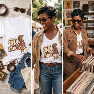 Retro 50 und Fabelhaft V-Ausschnitt Bär-Shirt T-Shirt