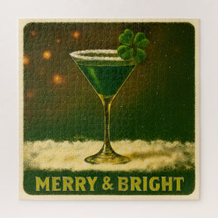 Retro 50er 4-Blatt-Klee-Irischer Weihnachts-Martin