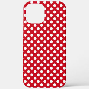 Retro 50er inspiriertes rot-weißes Tupfenmuster Case-Mate iPhone Hülle