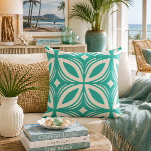 Retro 50er Jahre Hawaiian-Muster Kissen