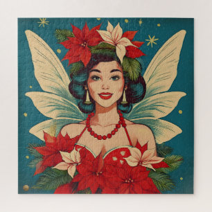 Retro 50er Jahre Tropische Weihnachten Pin-Up Schö