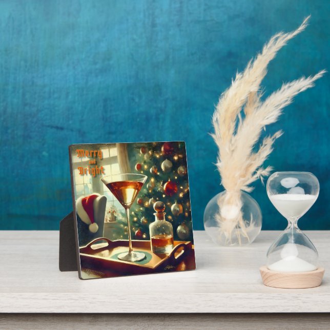 Retro 50er Manhattan Martini für Santa Fotoplatte (InSitu)