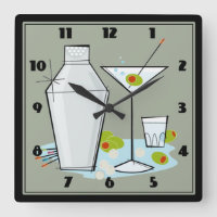 Retro 50er Martini Cocktail Zeit Mitte Jahrhundert