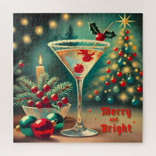 Retro 50er Merry Bright Weihnachts Cocktail Martin