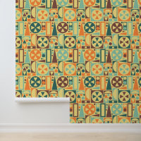 Retro 50er Mitte des Jahrhunderts Moderne Abstrakt