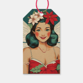 Retro 50er Tropical Christmas Button Up Starlet Geschenkanhänger
