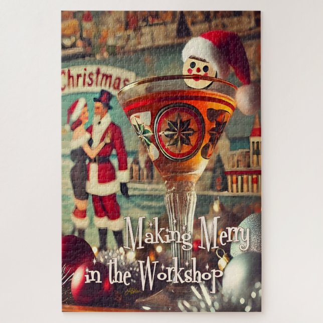 Retro 50s Cocktail Making Merry Christmas Workshop (Vertikal)
