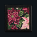 Retro 50s Poinsettia Burgundy Pink Geschenkbox<br><div class="desc">Thank You for visiting The Holiday Christmas Shop! You are viewing The Lee Hiller Designs Holiday Collection of Home and Office Decor,  Apparel,  Ohrs,  Collectibles and more. The Designs inklusive Lee Hiller Fotogray in Hand Drawn Mixed Media and Digital Art Collection.</div>