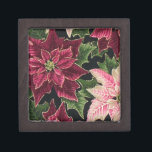 Retro 50s Poinsettia Burgundy Pink Schmuckkiste<br><div class="desc">Thank You for visiting The Holiday Christmas Shop! You are viewing The Lee Hiller Designs Holiday Collection of Home and Office Decor,  Apparel,  Ohrs,  Collectibles and more. The Designs inklusive Lee Hiller Fotogray in Hand Drawn Mixed Media and Digital Art Collection.</div>