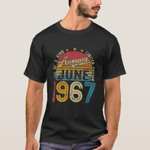 Retro 54 Jahre alt Phantastisch seit Juni 1967 54. T-Shirt