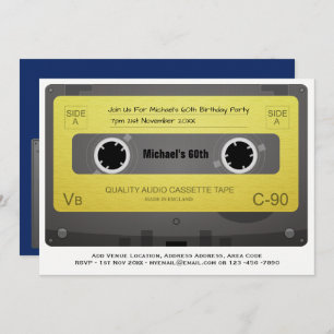 RETRO 60e anniversaire MAN Invitation Music Casset