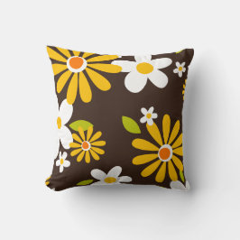 Retro 60er 70er Blume Kopfkissen Kissen