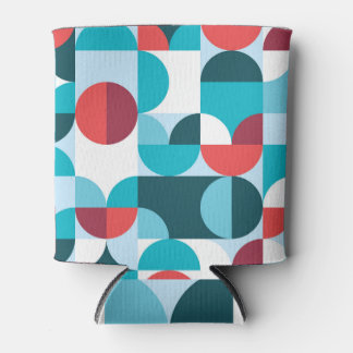 Retro 60er 70er Jahre minimalistisches Muster Dosenkühler