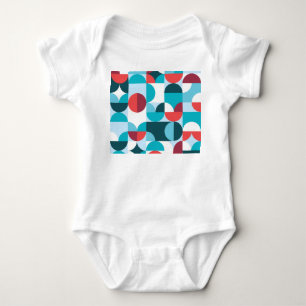 Retro 60er 70er minimalistisches Muster Baby Strampler
